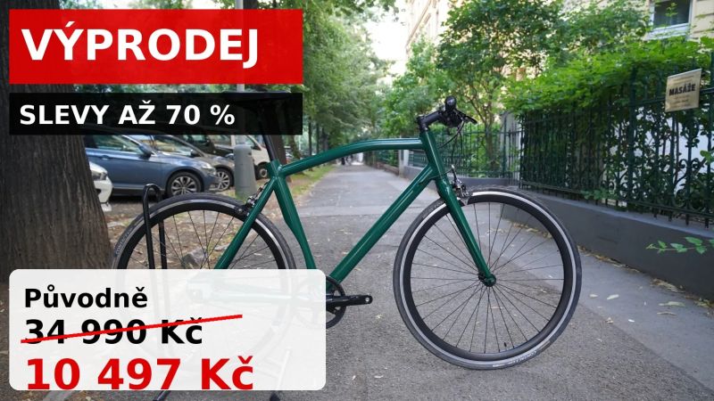 Městské kolo s řemenem a převodovkou VÝPRODEJ