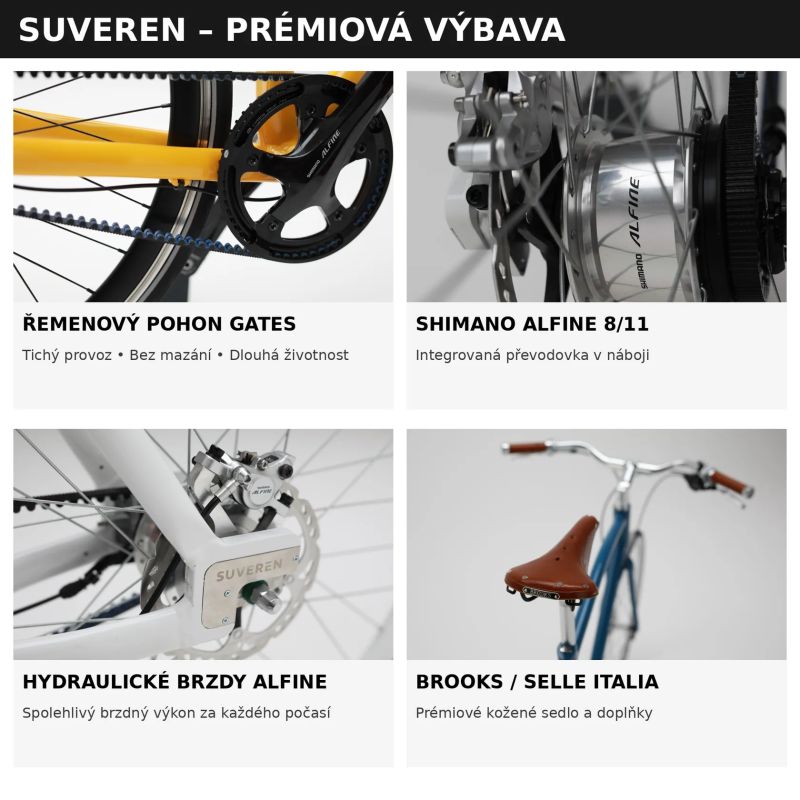 Městské kolo s řemenem a převodovkou VÝPRODEJ