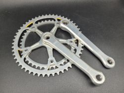 Kliky Campagnolo Super Record bez prolisu, 1987, délka 172.5mm, 53/43
