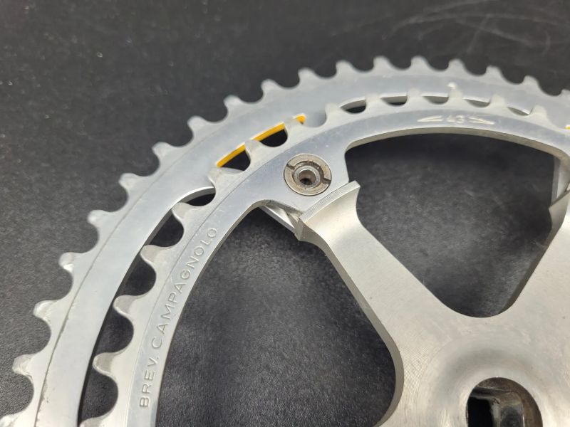 Kliky Campagnolo Super Record bez prolisu, 1987, délka 172.5mm, 53/43
