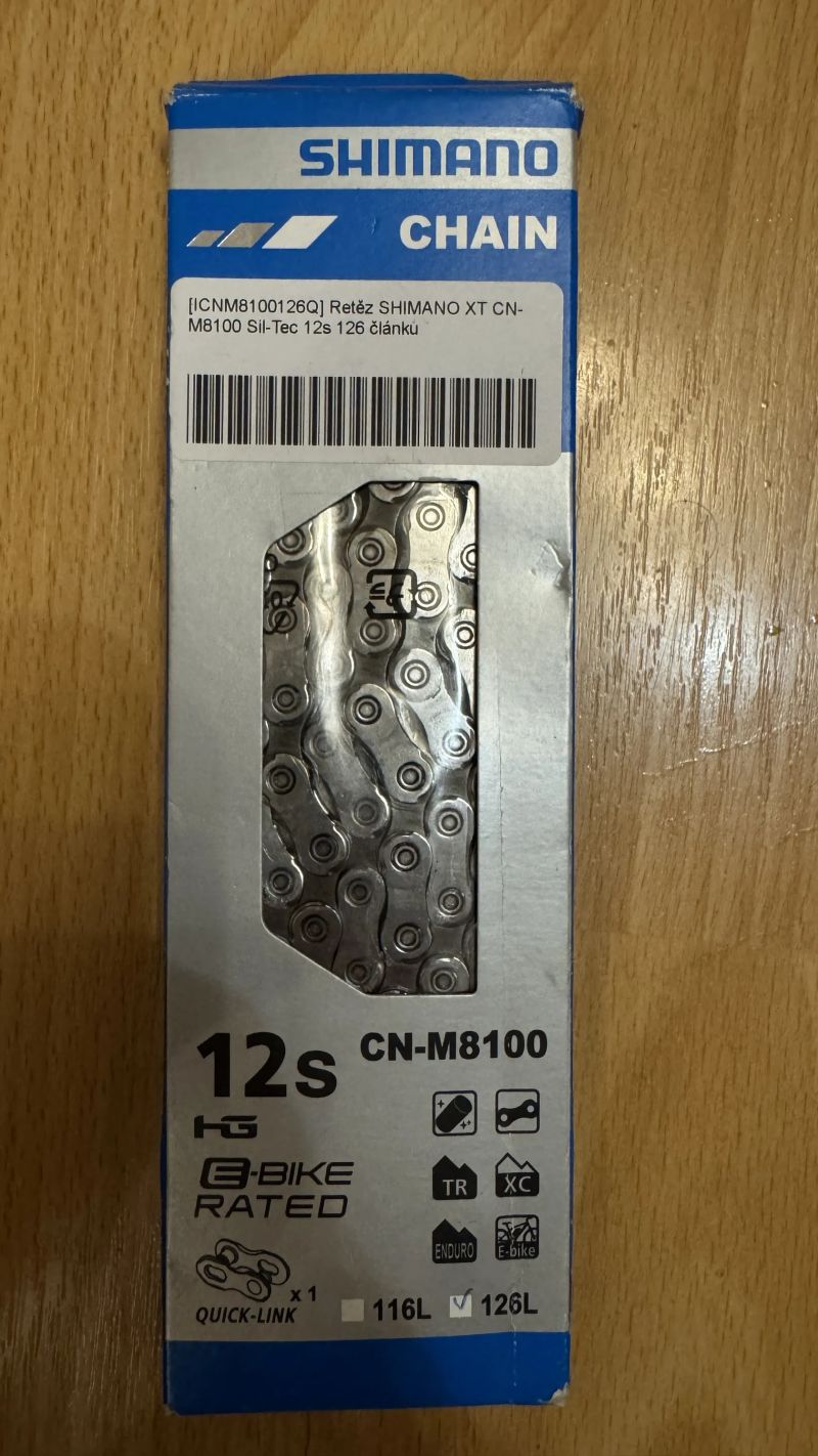Řetěz Shimano XT CN-M8100 12s 126 článků - NOVÝ