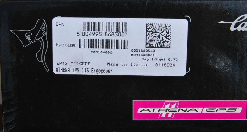 Campagnolo Ergopower 11s EPS, Super Record, Athena rim brake
