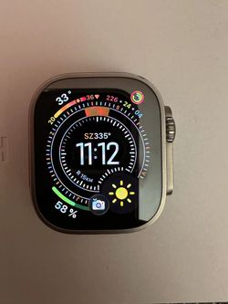 Apple watch ultra titanium case orange alpine loop