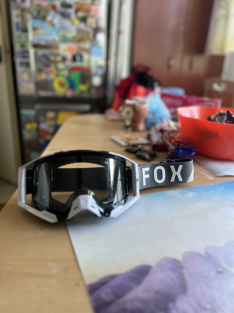 Prodám Brýle - FOX Airspace Tine 2025 - Black do integrální helmy 