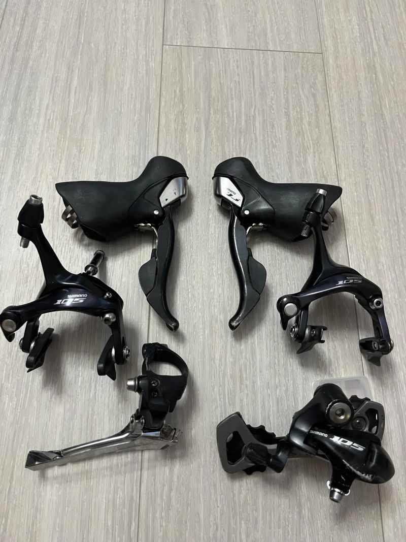 Sada Shimano 105 5700 (2x10) – páky, brzdy, hazka, přesmyk