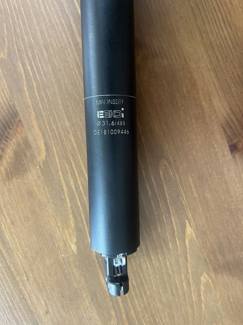 teleskopická sedlovka Kind Shock E30i 31,6 mm