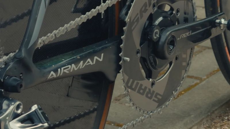 Author Airman TT — SRAM RED eTap + wattmetr Quarq | full karbon | vel. 535