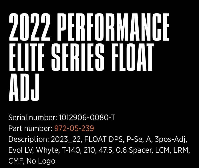 Fox Float DPS Performance Elite EVOL 210x47,5