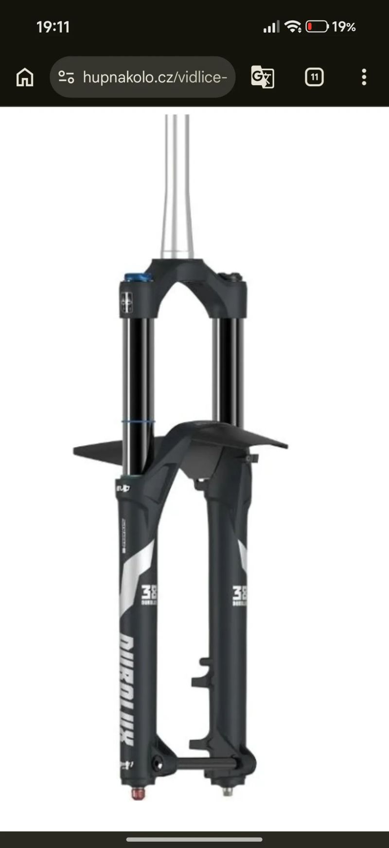 Vidlice SR Suntour Durolux 38 EVO Boost 160mm