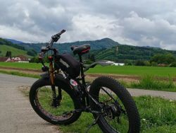 Fatbike celopéro vlastní stavba Bafang 1000W+25Ah baterie 