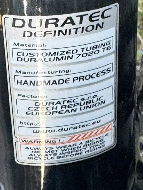 Duratec Career C14. Duralumin 7020 T6