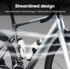 Aerodynamicky tvarovaná cyklistická láhev CYCLAMI s objemem 650 ml a vlastním kompatibilním košíkem