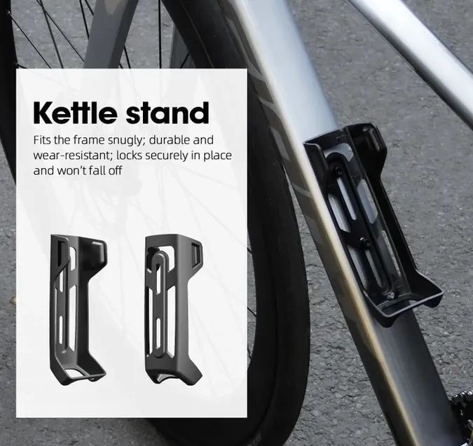 Aerodynamicky tvarovaná cyklistická láhev CYCLAMI s objemem 650 ml a vlastním kompatibilním košíkem