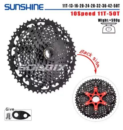 Kazeta SunShine 10 rychlostí 11-50T NOVÁ