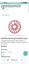Převodník Garbaruk DM MTB pro SRAM 8-bolt oval 32z