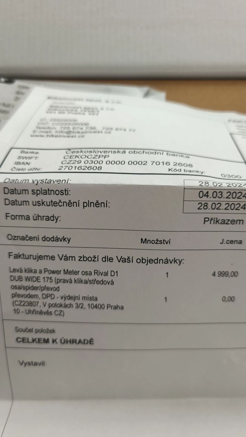 Prodám Wattmetr Sram Rival D1 DUB WIDE 175