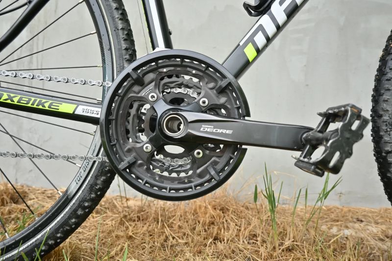 Krosové kolo Maxbike 17" (M) – zánovní komponenty (najeto cca 700 km), kompletní Shimano Deore