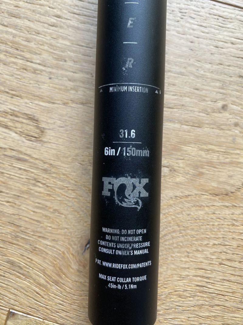 Teleskopická sedlovka Fox kashima