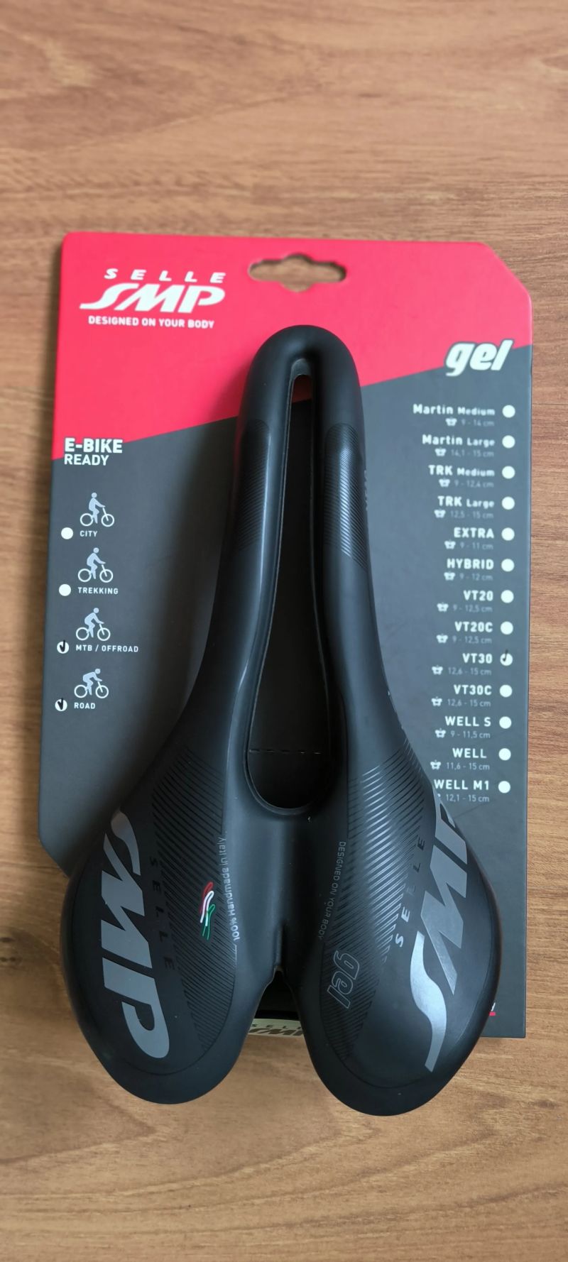 Nové sedlo selle SMP vt30 gel
