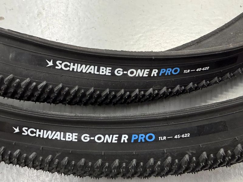 Pláště - Schwalbe G-One R Pro TLR 700C – 40 mm a 45 mm
