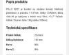 Predstavec na silniční kolo Pells bílý 31,8/100mm+nové světlo, krytky, držák na mobil 