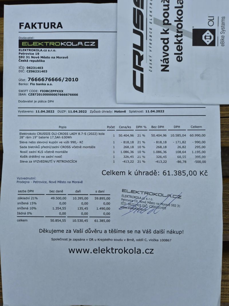 Elektrokolo Crussis OLI Cross lady 8.7-S