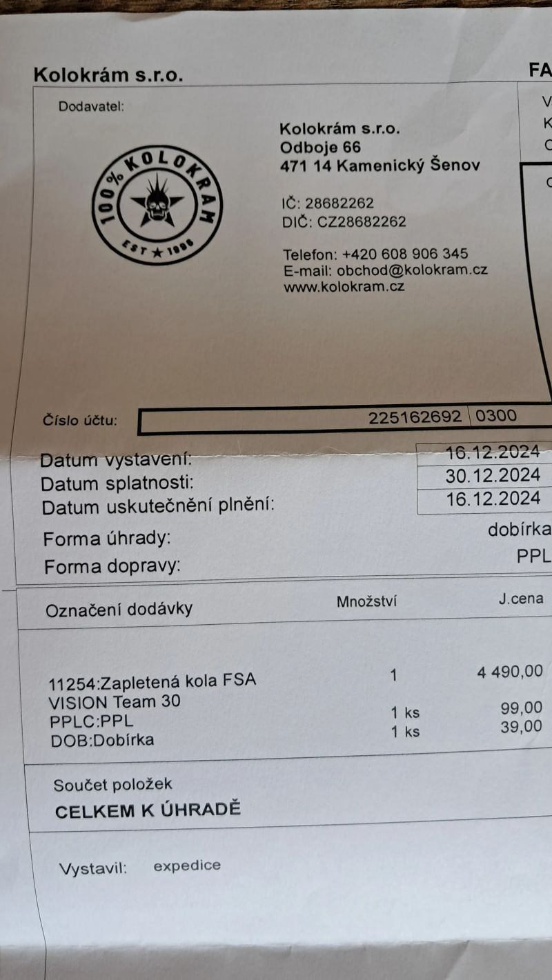Zapletená kola FSA