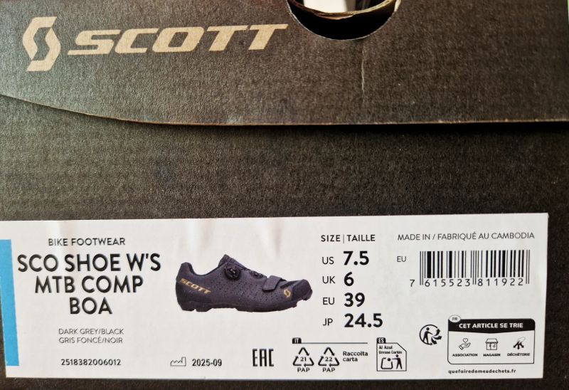 NOVÉ dámské tretry Scott W's Mtb Comp Boa, vel. 39