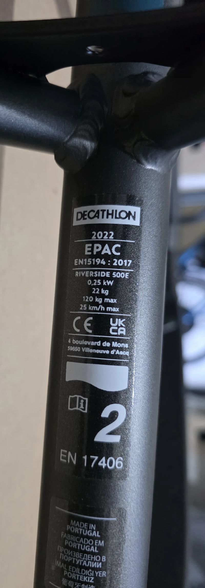 Rám na elektrokolo Riverside 500E