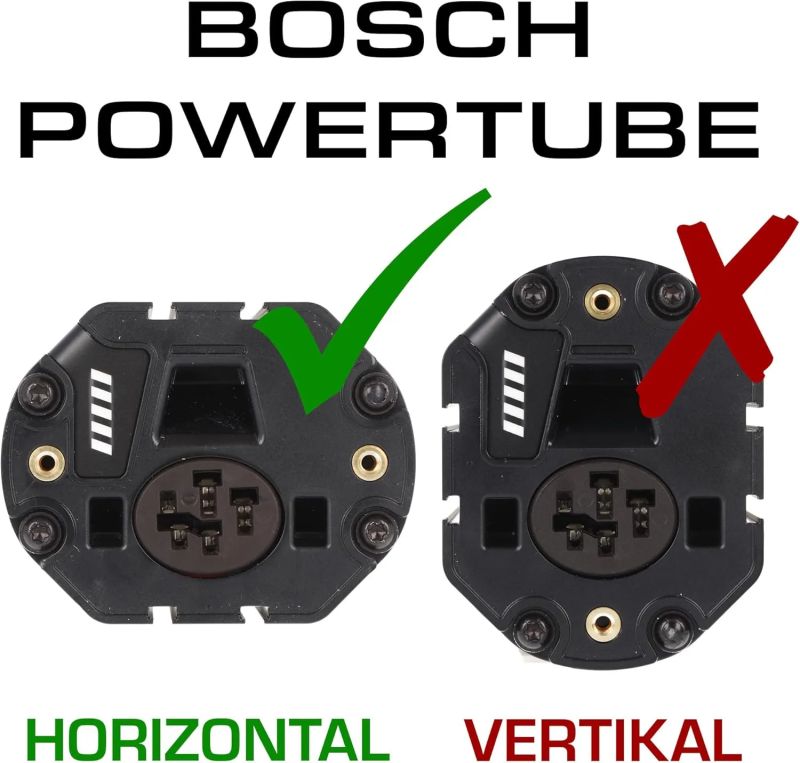 Bosch 750W Originální, vysokokapacitní integrovaná baterie BOSCH PowerTube 750. Horizontální