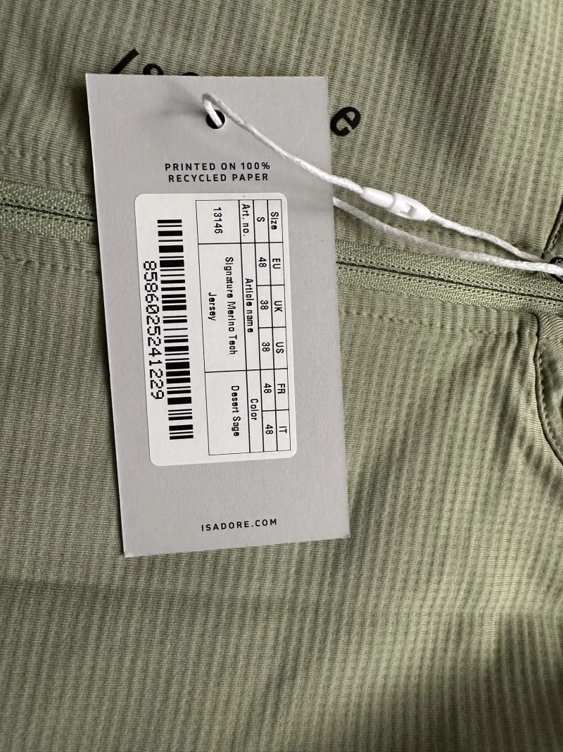 Isadore SIGNATURE MERINO TECH JERSEY, velikost S Nové