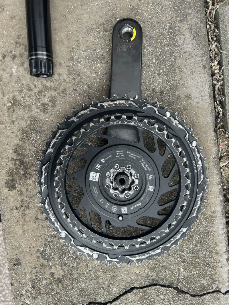 SRAM Red převodník 50/37z s quarq wattmetrem, kliky sram force 175mm