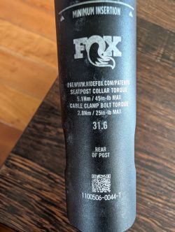 Fox Transfer SL Performance Elite 31,6 mm 150 mm zdvih