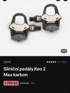 Pedály Look KEO 2 max Carbon