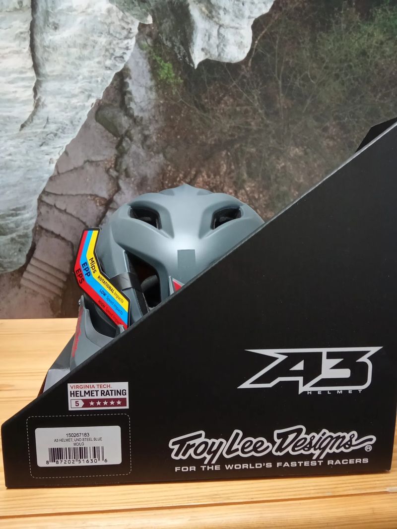 Troy Lee Designs A3 Uno Steel Blue MD/LG