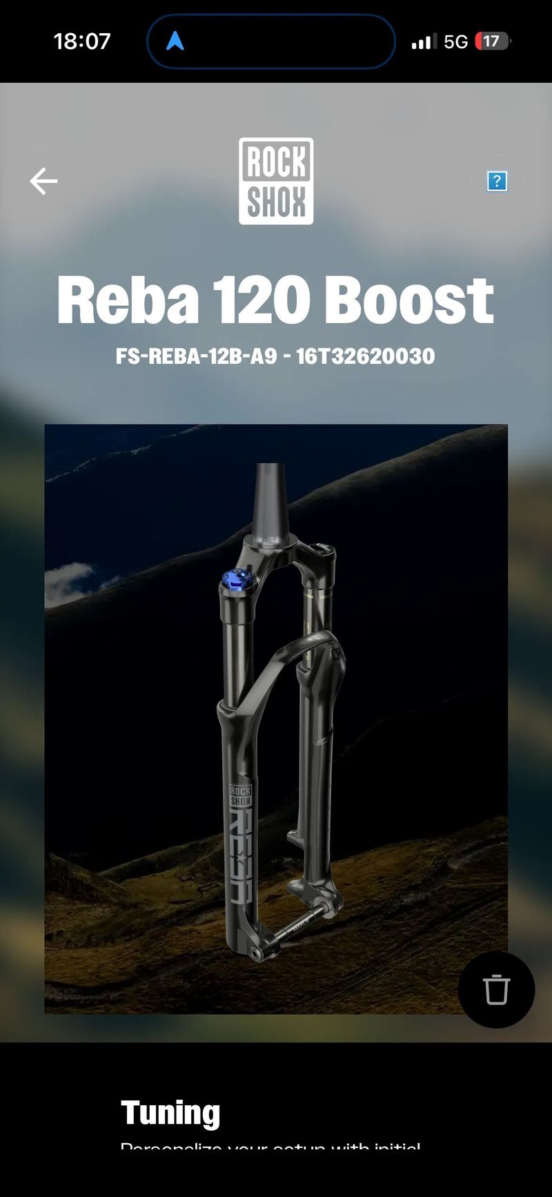 Rock Shox Reba RL 120mm