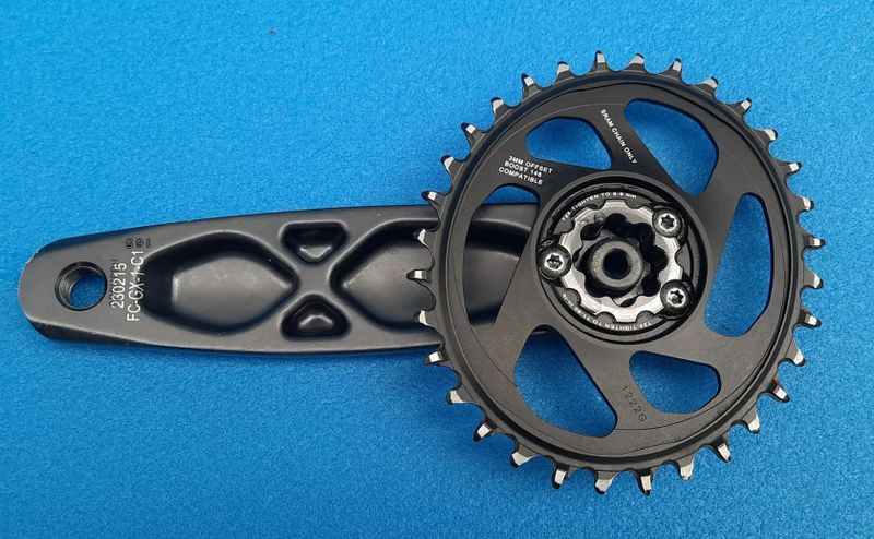 Kliky SRAM GX Eagle Lunar DUB (165mm) X-Sync 12s + 32T OVAL převodník