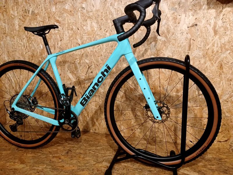 Gravel Bianchi Arcadex Comp - GRX 1x12s - Celeste, velikost rámu M