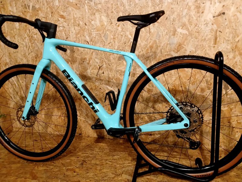 Gravel Bianchi Arcadex Comp - GRX 1x12s - Celeste, velikost rámu M