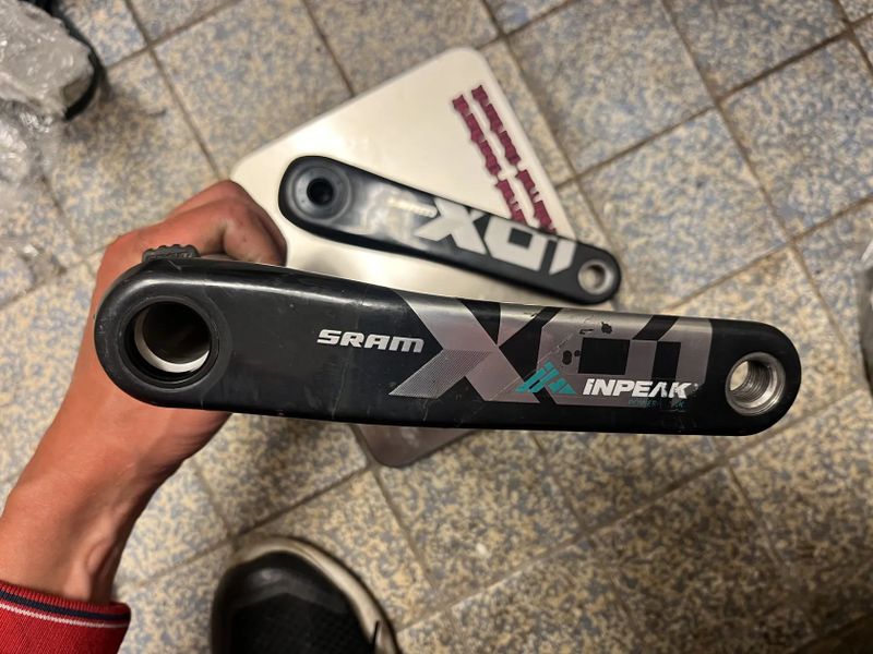 Wattmetr Sram X01 InPeak - 170mm, karbonové, 398g