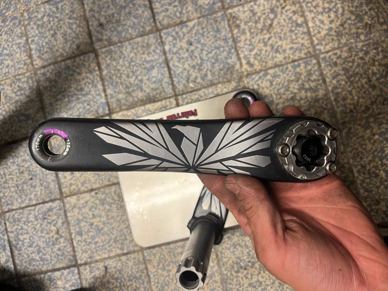 Wattmetr Sram X01 InPeak - 170mm, karbonové, 398g
