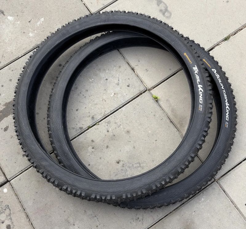 Pneumatiky 26” Continental TrailKing 2,4” a MountainKing 2,3”