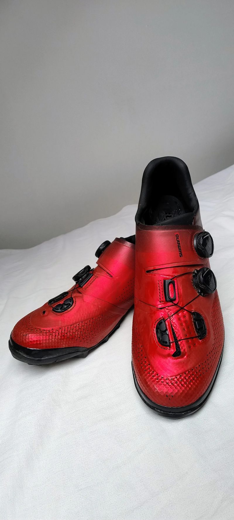 MTB tretry Shimano xc702 red vel. 45