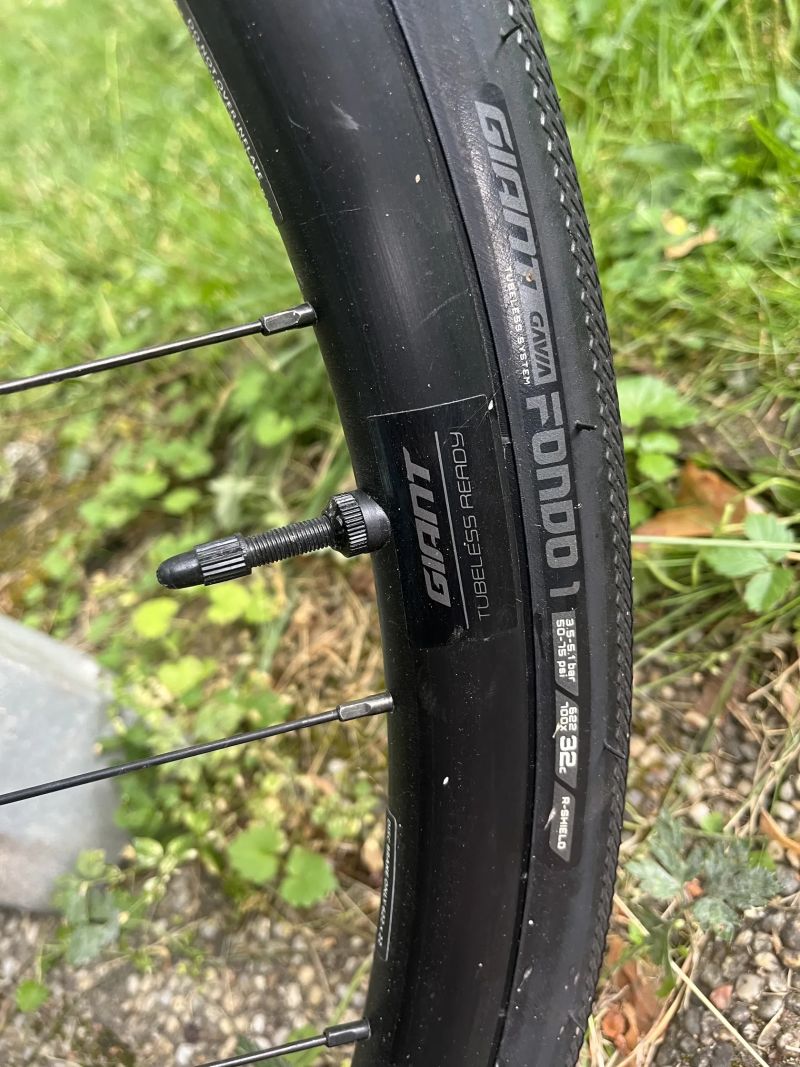 Zapletená kola Giant PR-2 s plášti Giant Gavia