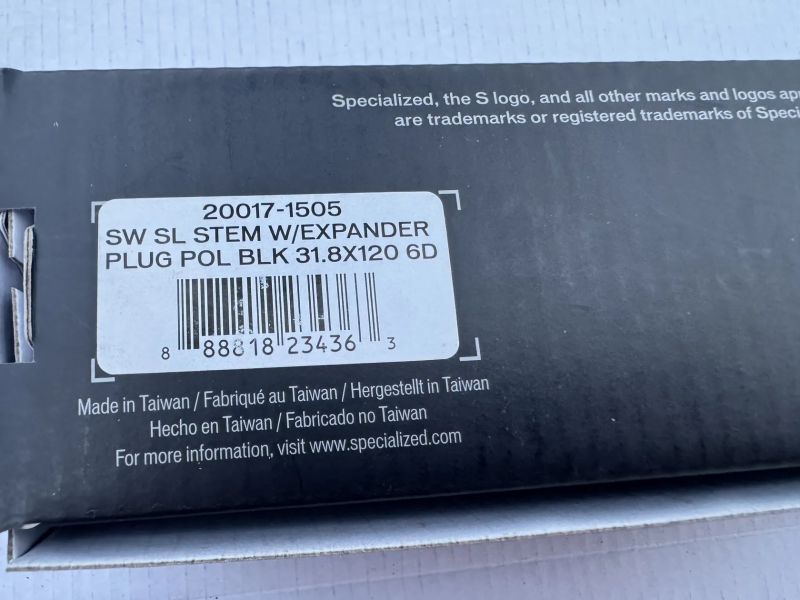 Představec S-WORKS SL STEM 120mm