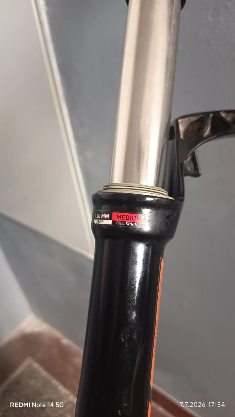Rock Shox TK silver v oranžové barvě 