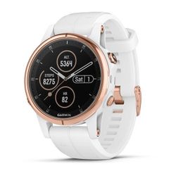 Garmin fenix5S Plus Sapphire Rose Gold, White Band
