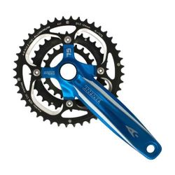 MTB modré kliky Aerozine XC12-SL-A3, 3x9, 44-32-22, 170/175mm