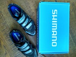 MTB tretry MD 76 Shimano černo stříbrné