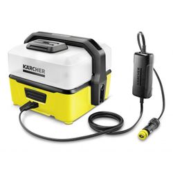 Mobilní tlakový čistič KÄRCHER OC 3 Bike Box + nabíjecí adaptér do auta KÄRCHER Car Adapter OC 3